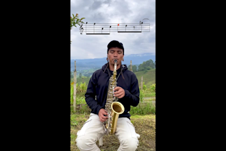 put the sheet music in your video