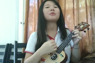 sing christian worship song using ukulele