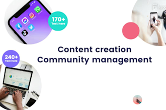 be your social media manager facebook, instagram, pinterest