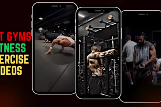 edit gym, fitness and exercise videos for tiktok instagram reels