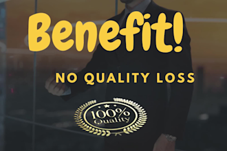 the compressor reduces video files with no quality loss