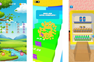 develop a 3d unity mobile game for ios and android