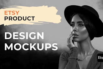 provide etsy all service, design, mockup, SEO listing