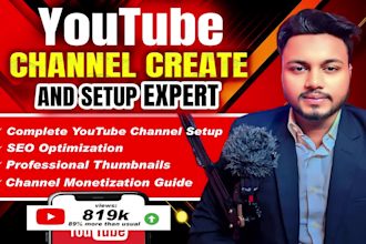 do youtube channel create and setup for monetization