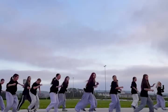 do tiktok dance, group dance, afro dance, hip hop dance, shuffle, ballet to song