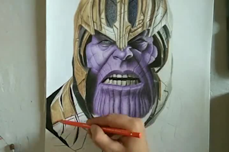 draw realistic pencil portrait sketch