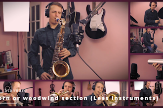 record saxophone, brass and other woodwind instruments for your music