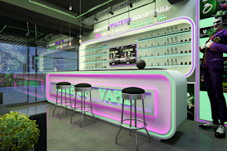 design vape shop, electronic device outlet, store etc