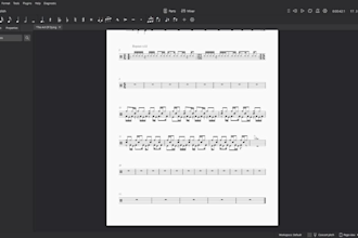 professionally transcribe any drum part to sheet music