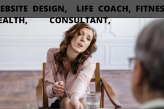 design life coaching website, consulting website, fitness