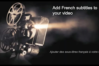create french subtitles for your english video