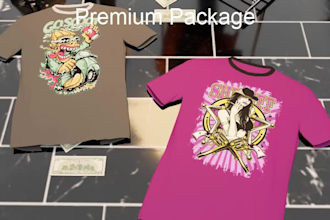 create 3d clothing fashion mockup custom animation and promotion video