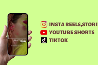 do insta reels,fb stories,tiktok,youtube shorts editing