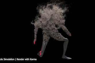 do custom fx simulations destruction ,explosion , water and more in houdini