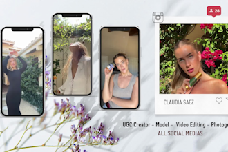 create ugc video content for tiktok, ig reels, ads, amazon and reviews