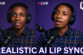 create ai realistic lip sync with images or audio