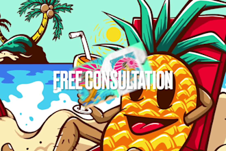 create funny cartoons for clothing and apparel