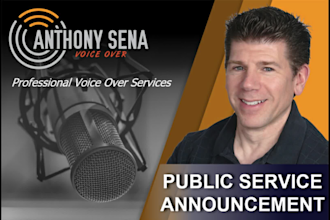 record a warm, informative, inspirational psa
