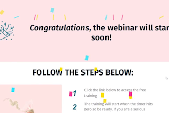 build a thankyou page for your kajabi website