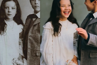colorize your old photos and put them in video format