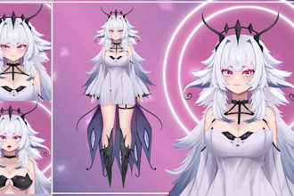 create and rig live2d vtuber avatar, vtuber rigging 2d vtuber model ready to rig