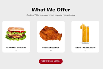 restaurant website and cafe website design by wordpress