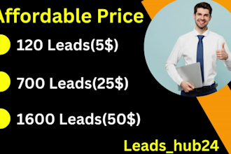 offer premium lead generation,b2b leads,sales leads, linkedin and targeted leads