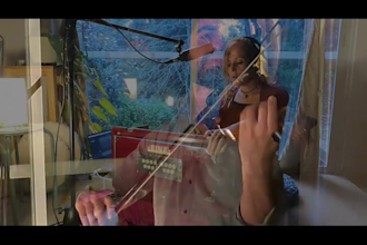 play beautiful violin cello for meditation, ethnic, celtic