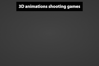 make 3d animations for shooting games