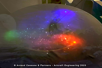 create a sensory immersive installation using touchdesigner