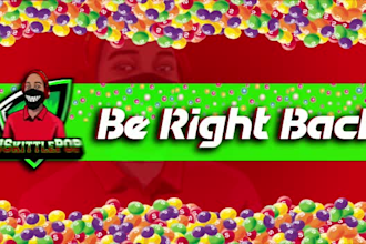 craft twitch overlays, mascot logo, screens panels, alert