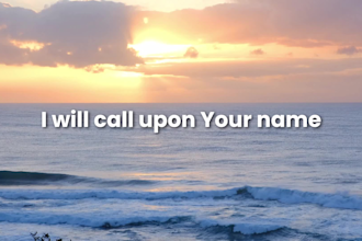 create a christian music lyrics video with nature visuals