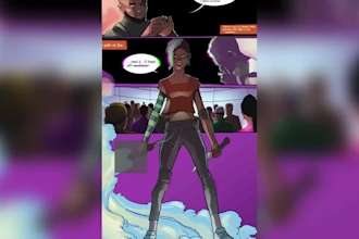 design your characters and draw your comic with expressive storytelling