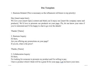 contact and negotiate a deal with influencers
