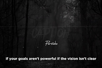 add professional english captions and subtitles to video