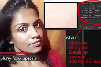 fix blurry photos, enhance, quality up with high resolution images