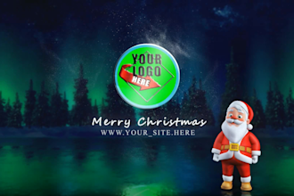 customize this funny christmas promo video