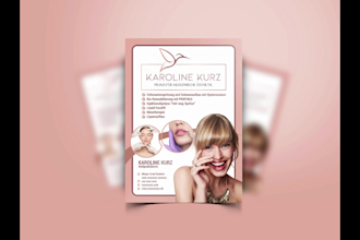 design eye catching spa flyer and beauty flyer design