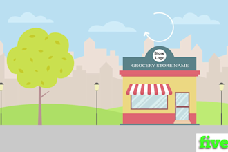 create best ecommerce explainer grocery delivery website or app promo video ads