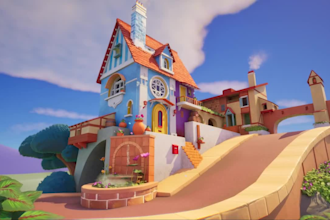 do stylized 3d game environment in unity and unreal engine vrchat