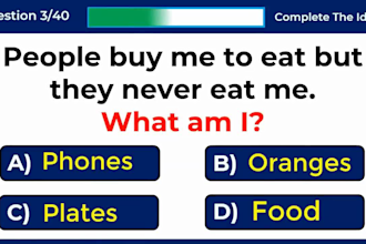 create custom quiz videos edit trivia quiz videos for youtube, instagram reels