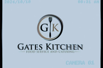 design an awesome catering logo with express delivery