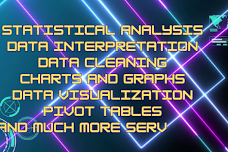 do excel data analysis, dashboards or templates