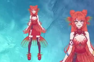 draw and rigging for vtuber live2d model character