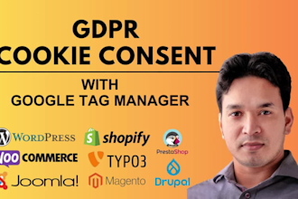set up ccpa or gdpr cookie consent, ga4 with gtm
