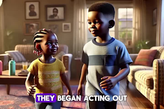 create traditional and modern african folktales I ai animation stories I youtube