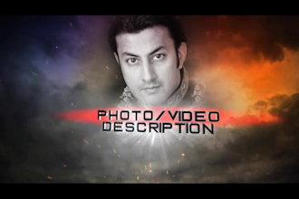 create epic cinematic photo video promo with stunning 3dtext