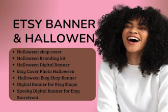 setup a custom halloween etsy shop banner icon spooky halloween etsy banner