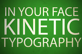 do professionally do title, text kinetic typography animation