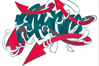 do graffiti,, tattoo designs, flyers, characters, cartoons